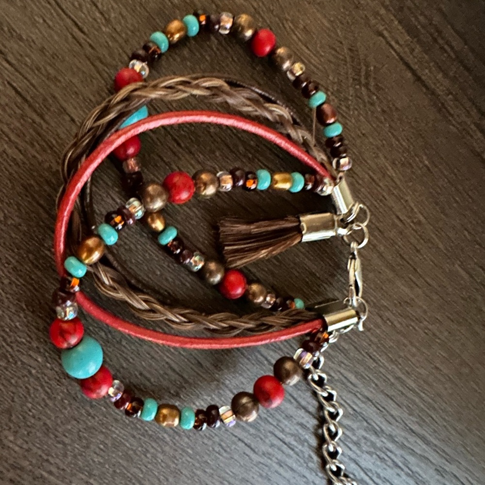 Western horse hair bracelet from Fort Worth TX